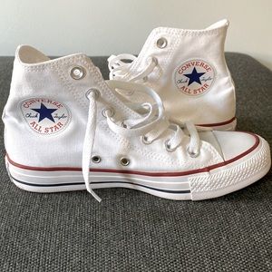 Womens White Converse HighTops